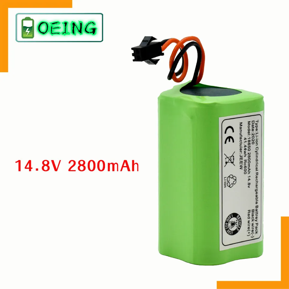 Литий-ионный аккумулятор 14 4 В 6800 мАч для Conga 990 Ecovacs Deebot N79 N79S DN622 Eufy Robovac 11 11S 12 15C 15S 35C