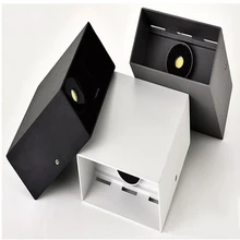 

6w12wLED aluminum wall light rail project square dimmable wall lamp bedside lamp bedroom wall artist home lighting decoration