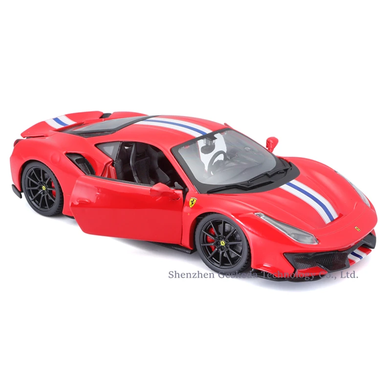 Bburago 1:24 Ferrari 488 pasta Car Model Die-casting Metal Model Children Toy Boyfriend Gift Simula