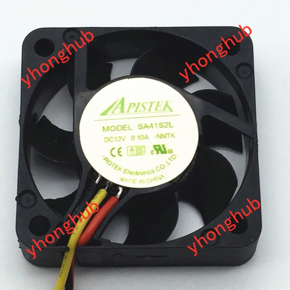 Emacro для APISTEK SA41S2L DC 12V 0.1A 40x40x10 мм 3-Провода Сервер вентилятор охлаждения