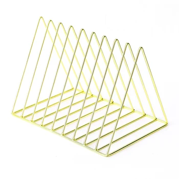 

Shelf Desktop Storage Multi Layer Organizer Wrought Iron Document Holder Decoration Nordic Home Office File Magazine Book Rack