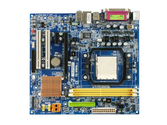 Разъем AM2 для NVIDIA GeForce 6100 Gigabyte GA-M61SME-S2 материнская плата DDR2 8 Гб GA M61SME S2 настольная системная плата MicroATX б/у