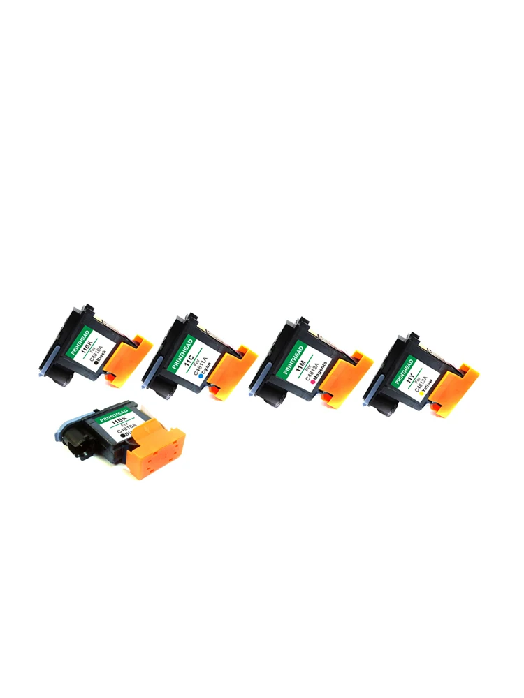 5x печатающая головка C4810A C4811A C4812A C4813A печатающей головки совместимый для hp11 70 100 110 111 120 500 510 500PS 800 815 820 2200 - Цвет: 2BK 1C 1M 1Y