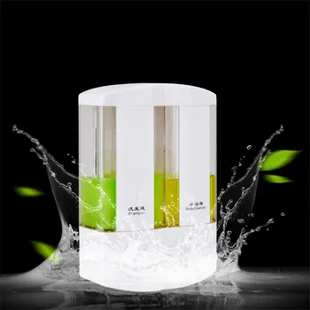 

600mlWall-mounted double-head soap dispenser hotel shower shampoo to soap machine vacuum suction hand washing box