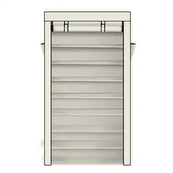 

Shoe rack simple multi-layer household economical dustproof non-woven shoe cabinet 10 layers widened 160*28*88-beige