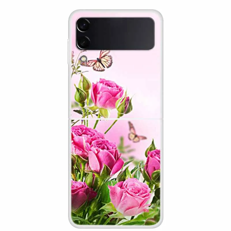 For Samsung Galaxy Z Flip 3 Case Shockproof Hard Plastic PC Back Cover For Samsung Galaxy Z Flip3 5G ZFlip 3 Phone Cases Cute kawaii samsung cases