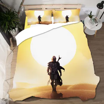 

Star Wars The Mandalorian Bedding Set 3D Home Textile Quality Qualified Cotton Single Queen Bedding Set Duvet Cover PillowCases