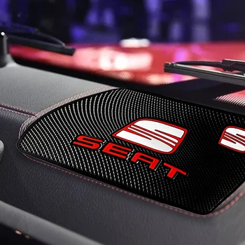 

1pc Fashion Car Logo Anti Slip Mat Phone Holder Non-Slip Mat Pad For seat leon ibiza Alhambra niva kalina priora granta largus