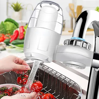 

Tap Water Purifier Clean Kitchen Faucet Mount Washable Ceramic Percolator 7 Layer Water Filter Filtro Rust Bacteria Removal