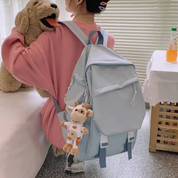 

Ladies Backpack Female Student School Bag Nylon Leisure Laptop Backpack Travel Backpack