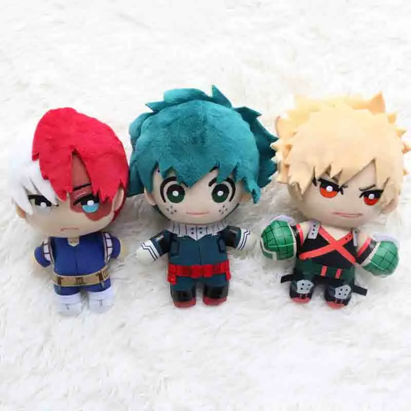 Аниме Мой герой Academy Izuku Midoriya Katsuki Bakugou Shouto Todoroki подвеска с мягкой игрушкой 15 см мягкие куклы подарок