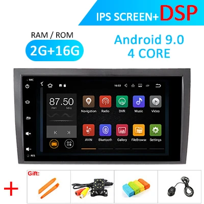 DSP Android 9,0 ips gps для Audi A4 B6 B7 S4 B7 B6 RS4 B7 SEAT Exeo 2002-2008 радио мультимедиа стерео экран без DVD плеера - Цвет: 9.0 2G 16G DSP