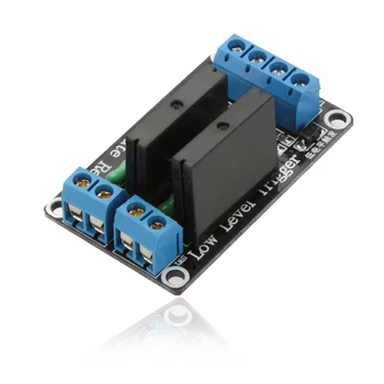 

New 5V 2-Channel Low Level Trigger Solid State Relay SSR Module Board for Arduino ARM DSP PIC with Resistive Fuse