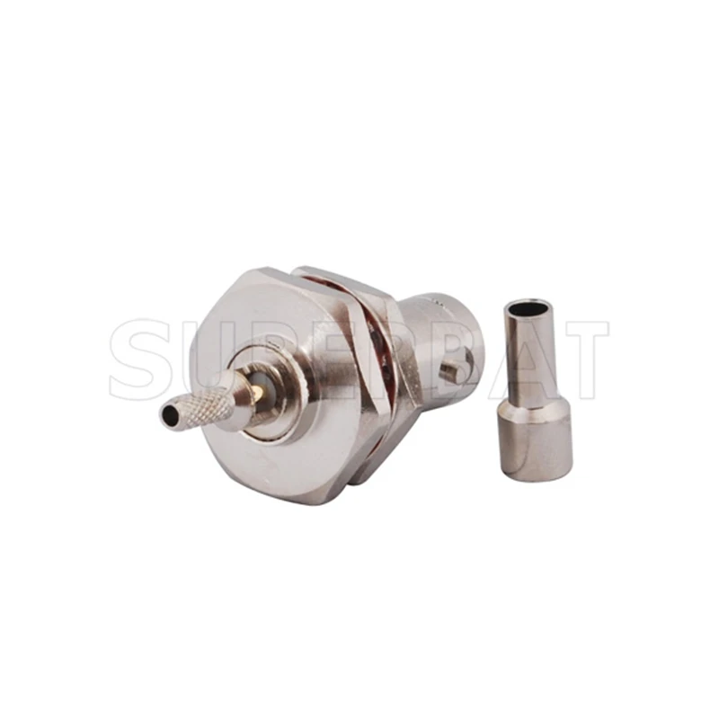 BNC Crimp Female RF Coaxial Connector for Cables