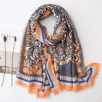 

2020 Fashion Bandana Scarves Viscose Shawl Scarf Women High Quality Winter Wrap Pashmina Stole Bufandas Femme Hijab Foulard