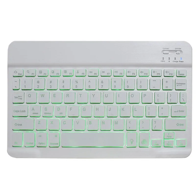 Keyboard withoutcase 7 Colors Backlit Keyboard Case For Apple iPad 10.2 7 7th Gen Generation A2200 A2198 A2232 Case Keyboard for iPad 10.2 Cover - Цвет: Keyboard withoutcase