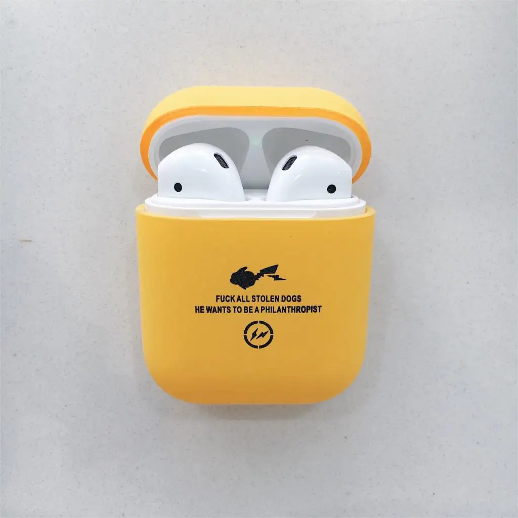 Wireless Bluetooth Earphone Cartoon Cute Pc Case For Apple AirPods Headphones Cases For Airpods 1 2 pc hard Protective Cover