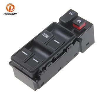 

POSSBAY 1 Piece Car Door Power Window Master Control Switch 35750SDAH12 Black Auto Lifter Button for Honda Accord 2.4L 2003-2007
