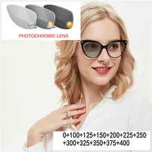 Модные фотохромные солнцезащитные очки для чтения очки лупа для женщин Кот дальнозорные диоптрий пресбиопические очки FML