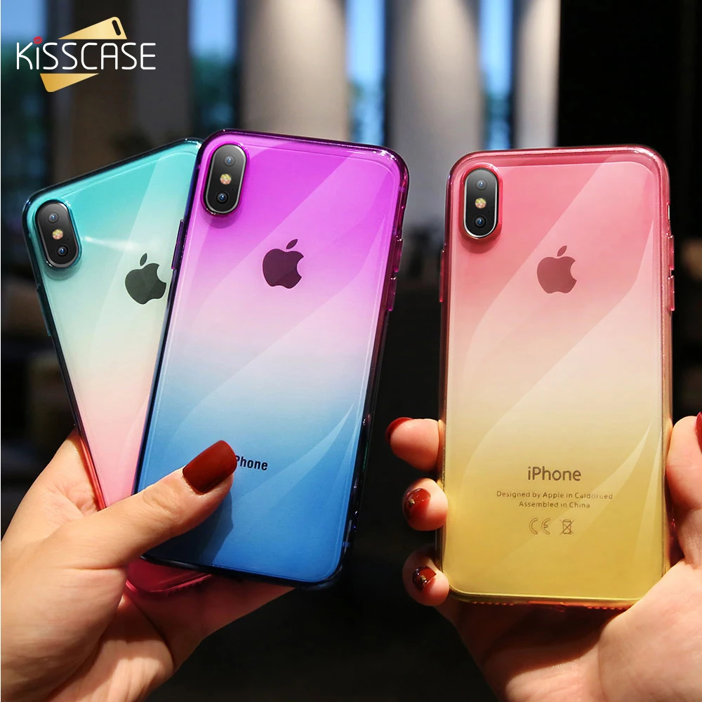 Рамочный чехол Ультратонкий градиентный телефонный для iPhone 11 Pro Max X XS XR классный