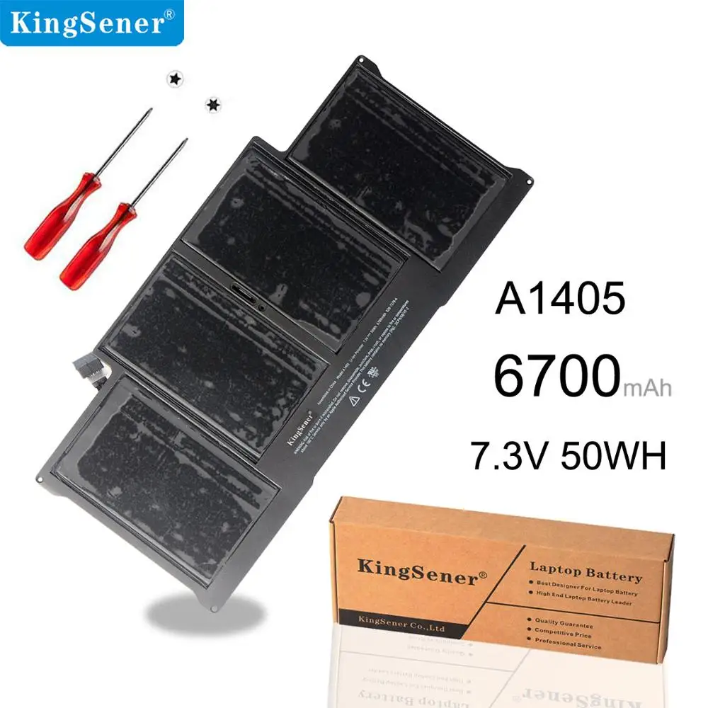KingSener Новая батарея для ноутбука A1405 для Apple MacBook Pro 1" A1369 Mid 2010/2011 A1466 Mid 2012 EMC 2469 020739-A 7,3 V 50WH