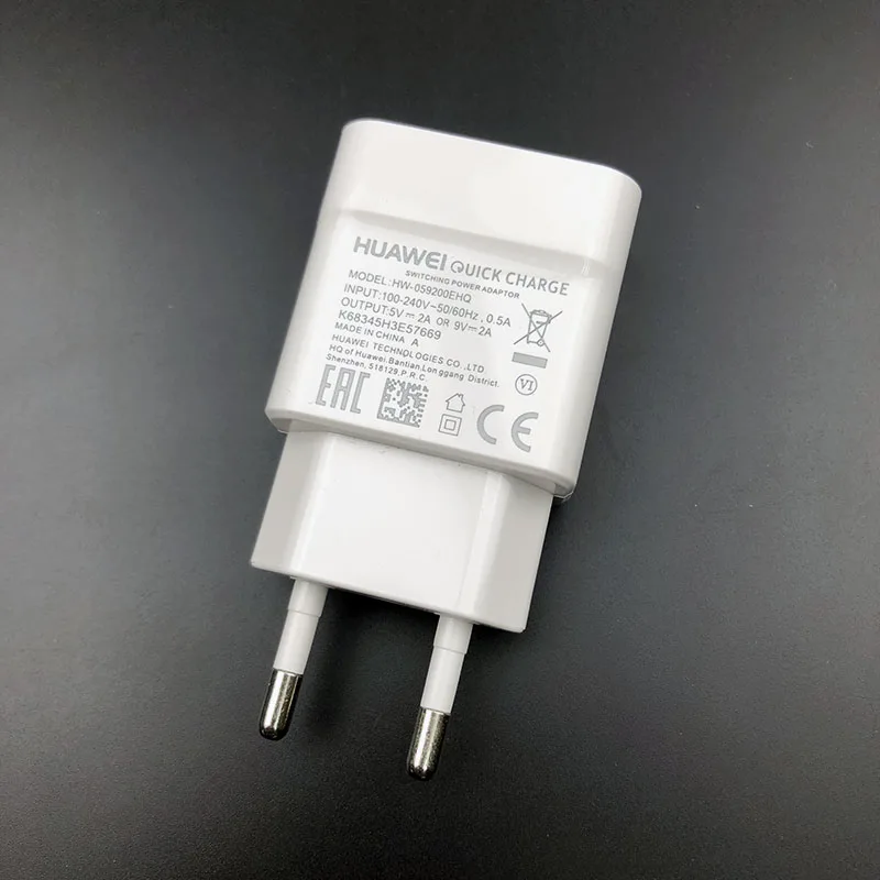 huawei 9 V/2A QC 2,0 зарядное устройство быстрой зарядки адаптер и usb кабель для P8 P9 P10 P20 Lite Honor 9 8 mate 10 nova 4 2i 3 3i