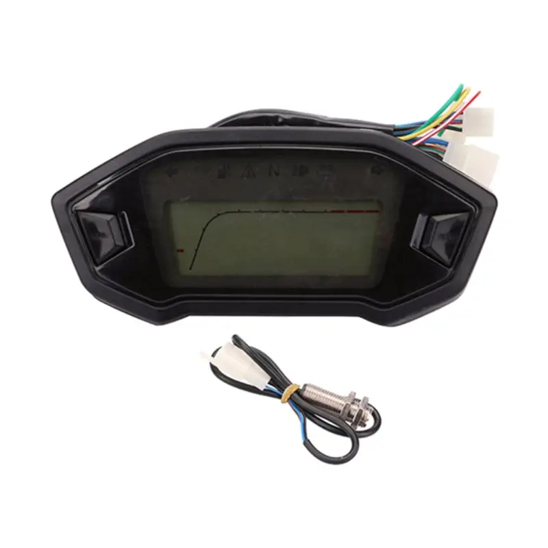 Velocimetro moto rcycle измеритель скорости цветной ЖК-цифровой измеритель скорости одометр тахометр W/Датчик скорости Универсальный