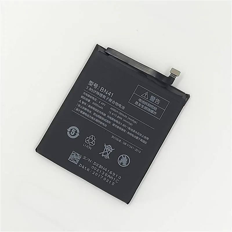4100 мАч аккумулятор для Xiaomi Redmi Note 4 MTK Helio X20 4 Гб ОЗУ для Redmi Note 4 литий-полимерные батареи