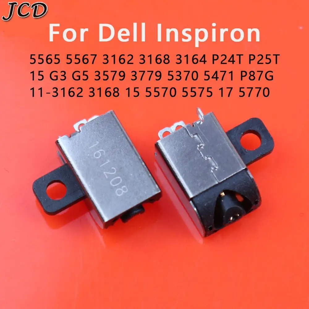 Jcd 2Pcs Dc Power Martinetti Per Dell Inspiron 15 5570 5575 17 5770 11-3162 3168 5370 5471 G5 3579 3779 5565 5567 3162 3164 P24T