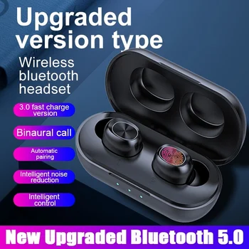 

B5 TWS 5.0 Bluetooth Wireless Earphones Touch Control Waterproof Stereo Earbuds Bass Handsfree Headset With mic charging box