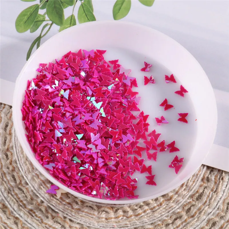 Vibrant Butterfly Nail Sequins – 12 Color Set for DIY Nail Art Decoration (10g)