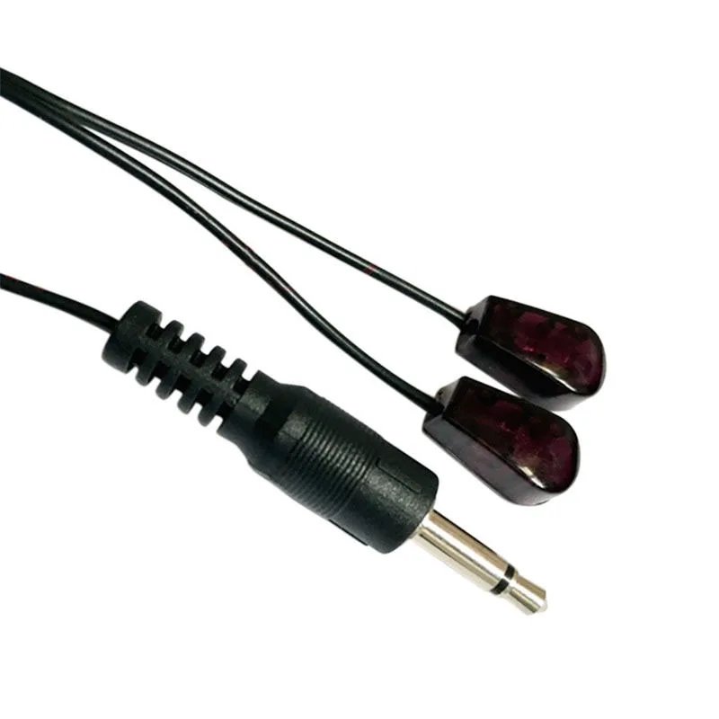 

IR Emitter Extender Extension Cable 3.5mm Jack Infrared Transmitter Blaster New Two conductors on the the 3.5 mm jack
