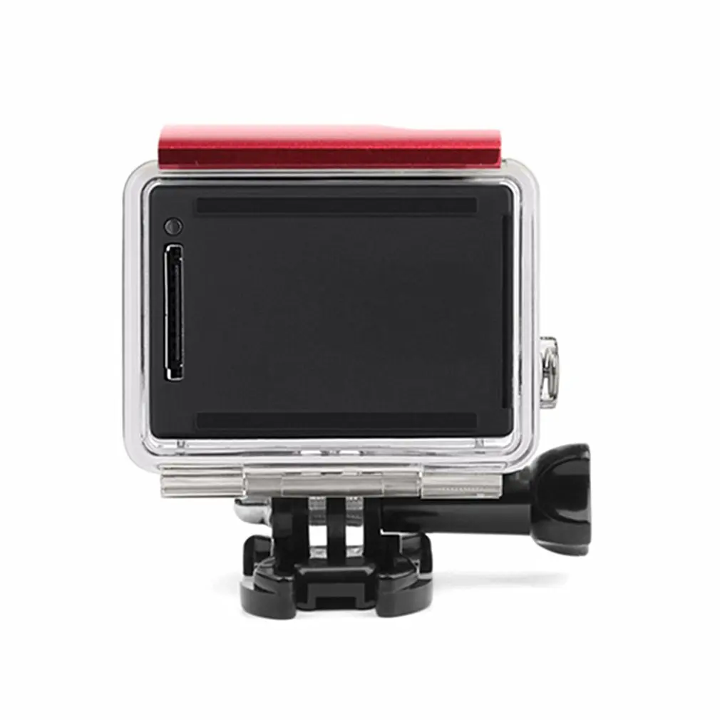 CNC алюминиевый сплав задняя дверь замок-пряжка для GoPro Hero 4 3+ стандартный чехол для камеры крепление Go Pro Hero 4 аксессуар для камеры