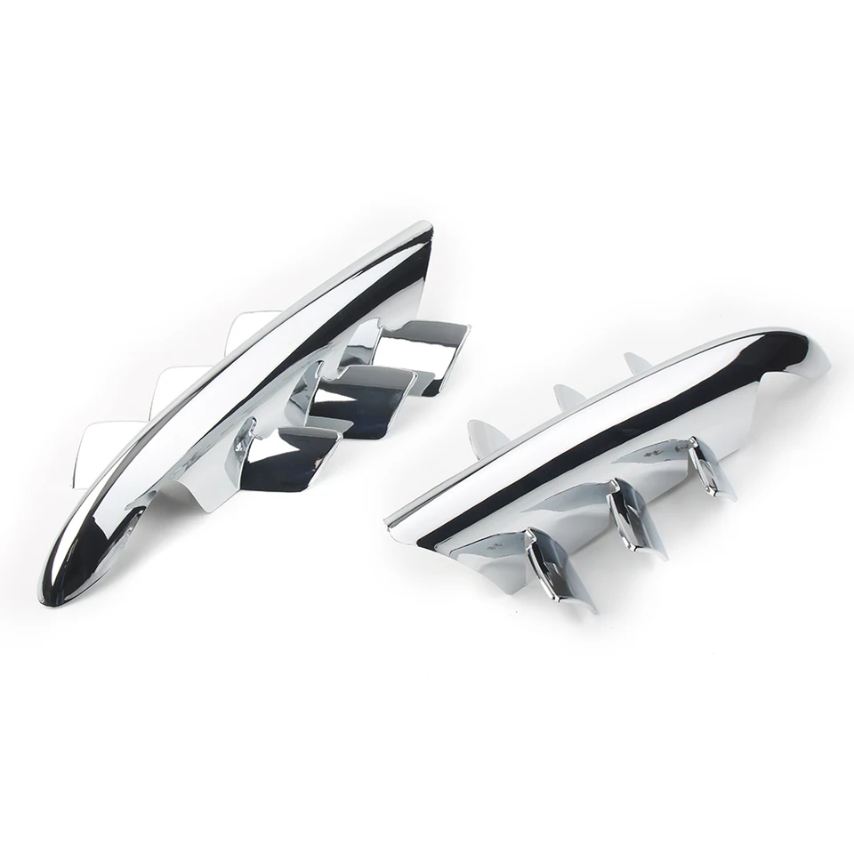 Chrome Shark Gill Fairing Inserts For Honda GL1800 Goldwing (2001-2011) - 6-Piece Set
