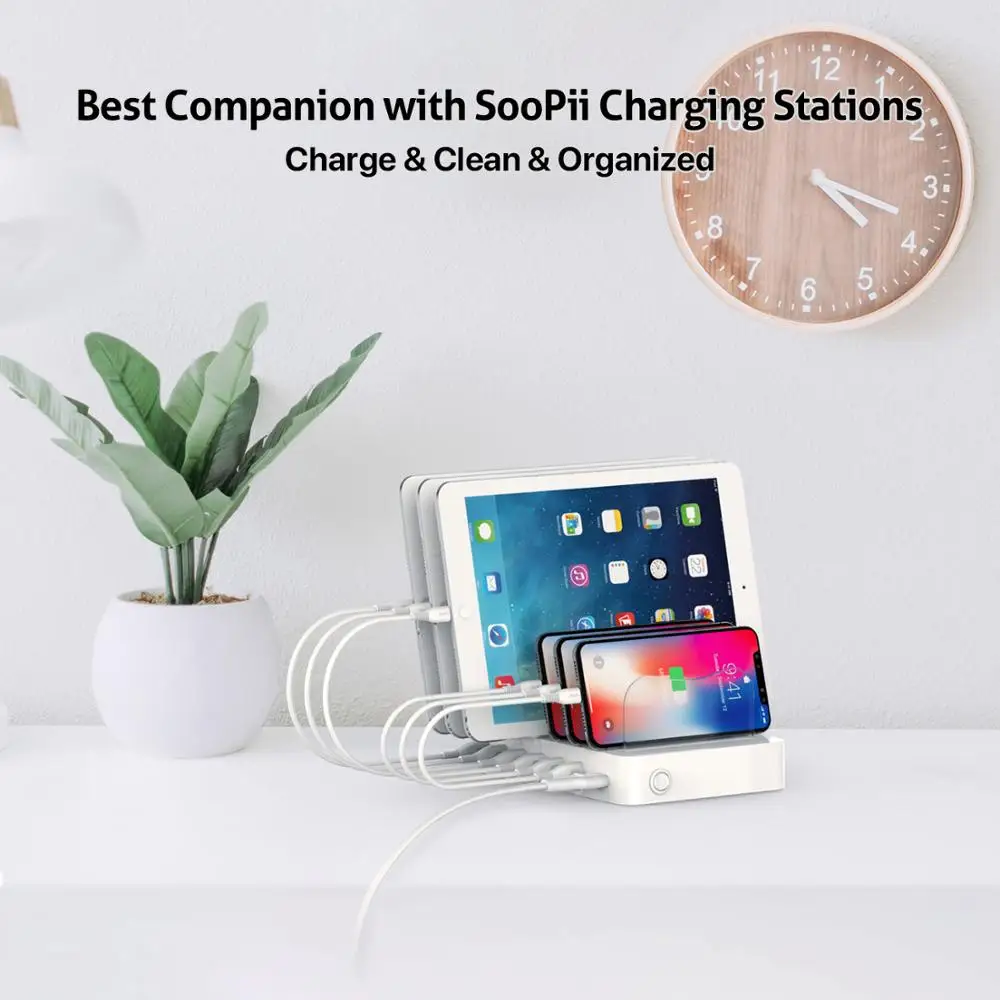 Soopii para Relâmpago Lphone Cabo Curto Polegada Micro Usb tipo c Cabos Curtos para Multi-portos Estação de Carregamento Peças - Image 4