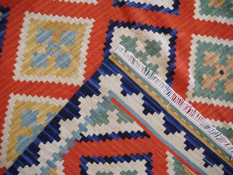Turkish folk style home hand-woven wool KILIM living room bedroom restaurant coffee table sofa thin carpet gc137kli05yg2