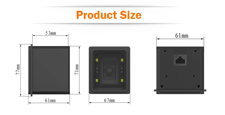 2D/QR/1D фиксированный сканер Wiegand RS485 USB RS232 ttl торговый Турникет Контроля Доступа парковочный блок Сканер модуль