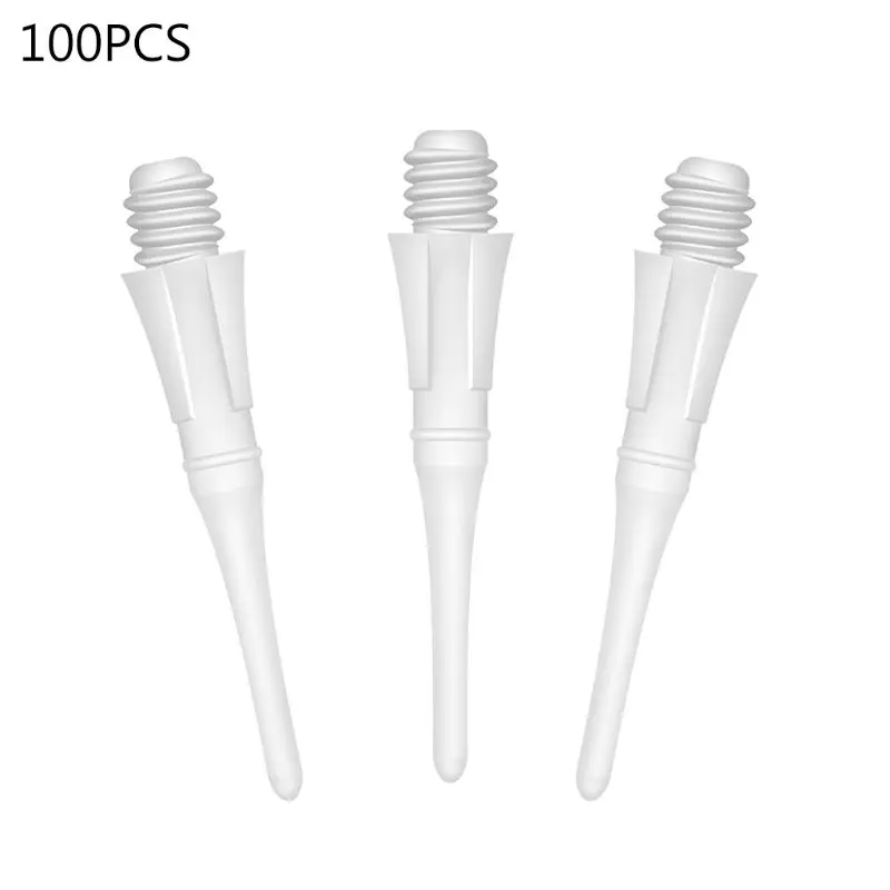 100 шт Профессиональная нейлоновая электронная дротика с наконечником 25 мм 2BA с мягким наконечником дротика с точками Дротика аксессуары для настольной игры