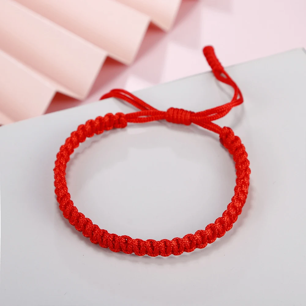Tibetan Thread Buddhist Bracelets Bangles Adjustable Size For Women Handmade Knot Amulet Red Rope Lucky Bracelet