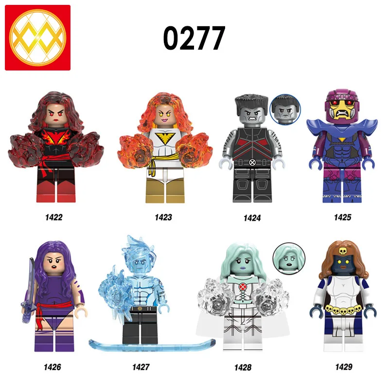 X0277 Супер Герои X-Для мужчин белый queen Мистика мутанты колосс часового изображения