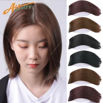 

Invisable Seamless Layered Hair Cut Hair Pieces Hair Extensions Hair Fringed Top Knot Side-Swep Bang Clip-On Bang