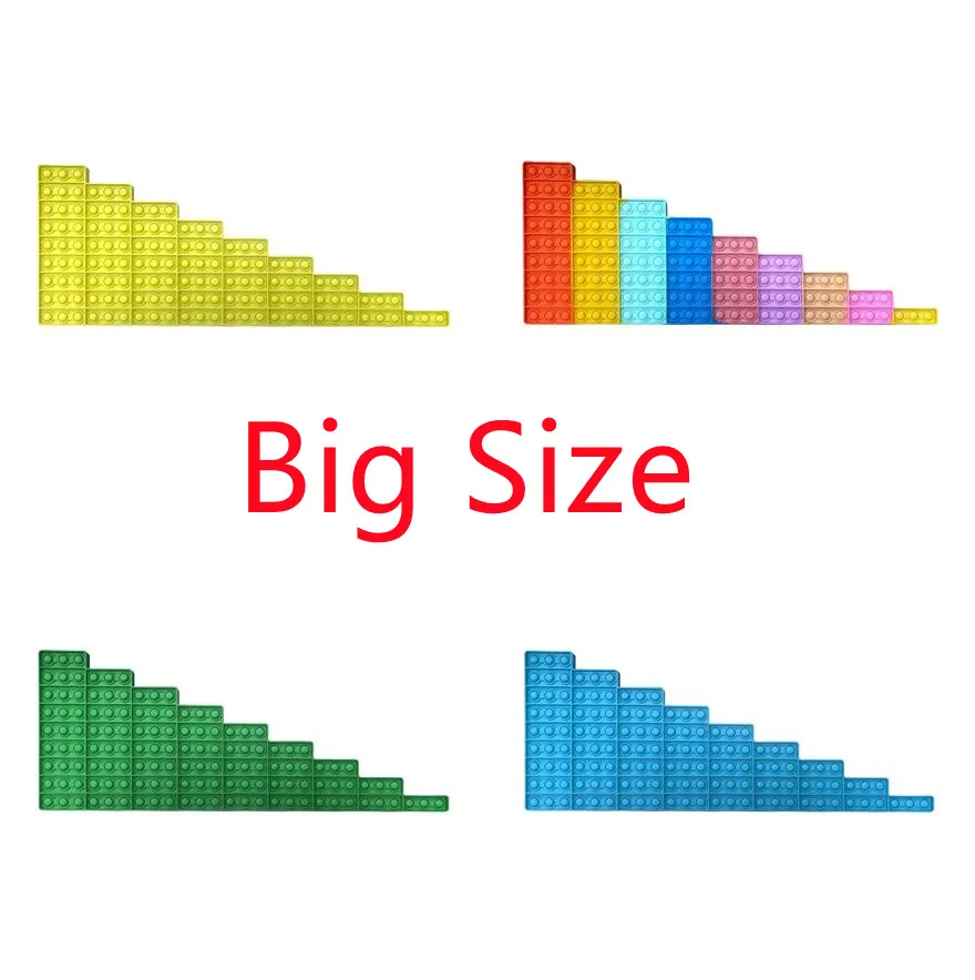 Большая головоломка с нажимным досками радужная пузырьковая игрушка сенсорная