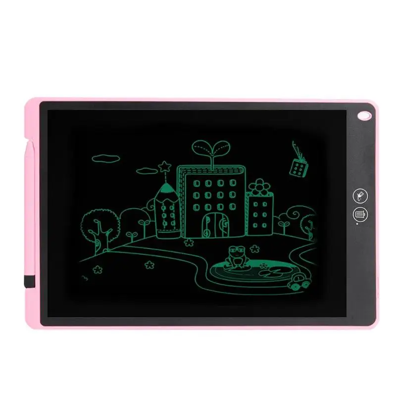 12 inch LCD Writing Tablet Partially Erasing Drawing Board Electronic Thick Pen Highlighting Pads DIgital Tablets With Battery