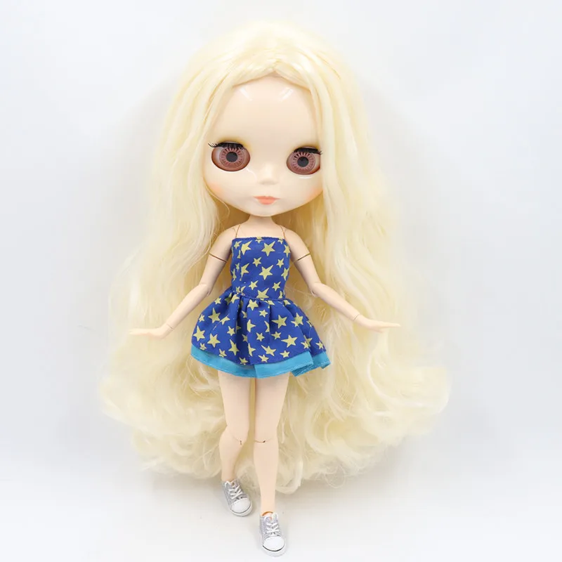 ICY Blyth кукла Обнаженная 1/6 шарнир тело 30 см игрушки BJD белое блестящее лицо с дополнительными руками AB и Лицевая панель DIY модные куклы подарок для девочки