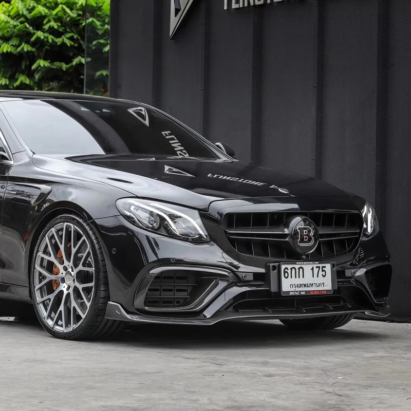 E Class углеродного волокна переднего бампера, устанавливаемое на вентиляционное отверстие в салоне автомобиля розетка накладка сетки для Benz W213 E63 E200