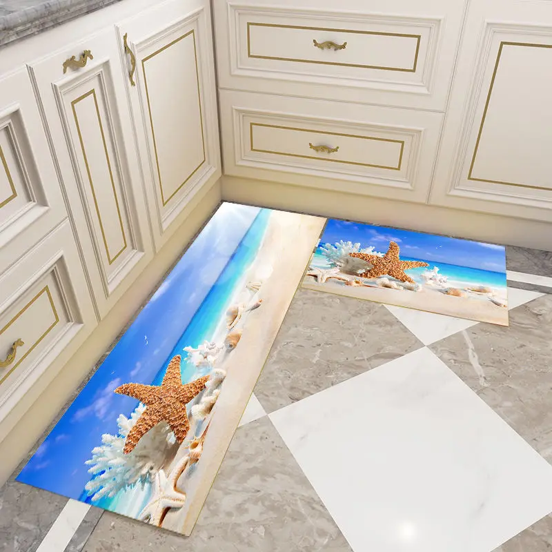 Длинный кухонный коврик для ванной напольный Впитывающий Коврик спальни