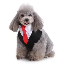 Pet Dog Puppy Свадебная вечеринка жених галстук-бабочка для смокинга мягкий костюм одежда костюм