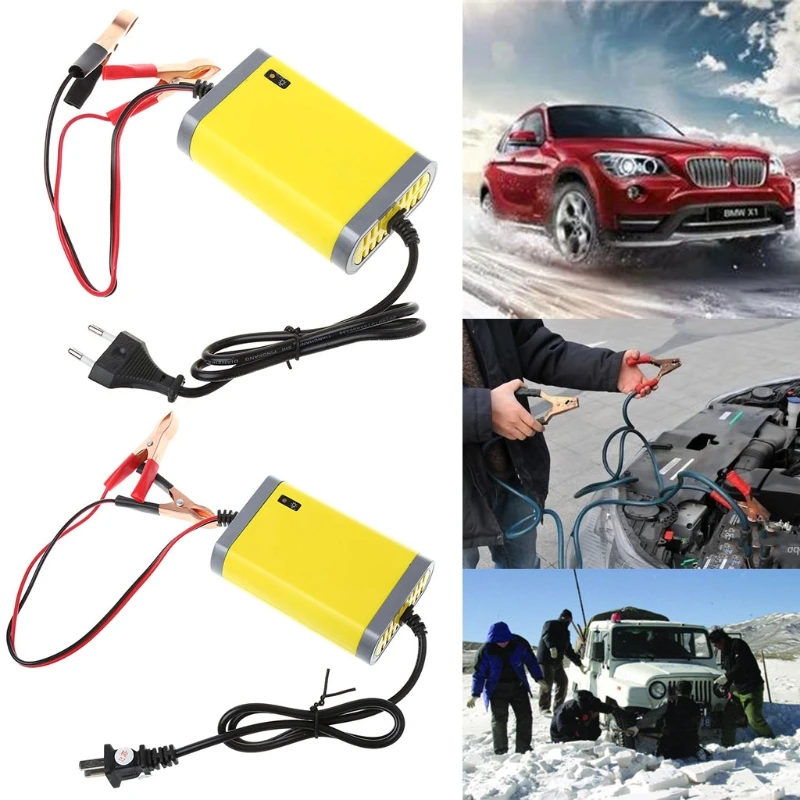 12V 2A Car Motorcycle Smart Automatic Battery Charger Maintainer Trickle EU/US Plug