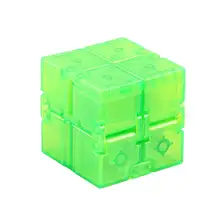 

Children's Fingertips Decompress Portable Puzzle Toy Transparent Infinite Second-Order Gift Toy Cube Puzzle Sensory Toys