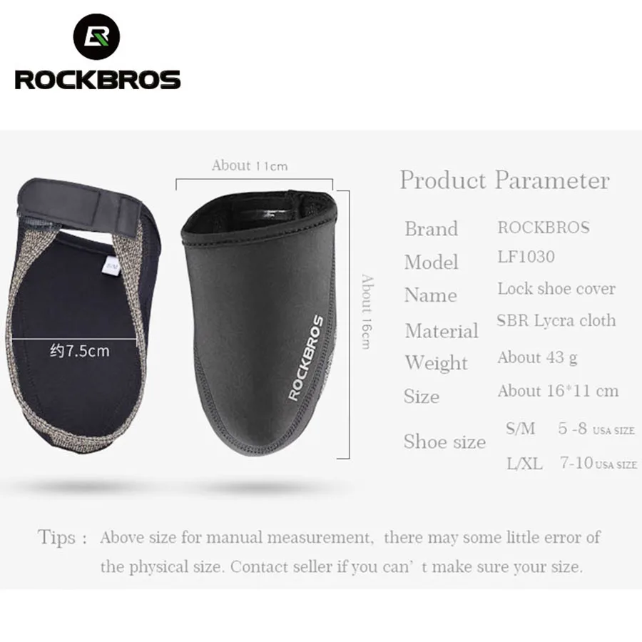 Housse Chaussures Cyclisme Rockbros Coupe-vent Imperméable - Taille Unique Noir - Neuf Sans Emballage - Protection Pour Vélo